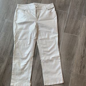 Platinum Chico’s Silver Jeans